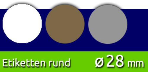 Etiketten rund | ø 28 mm