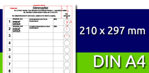 Stimmzettel | DIN A4