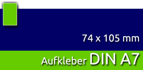 Aufkleber | DIN A7