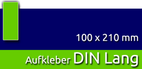 Aufkleber | DIN Lang