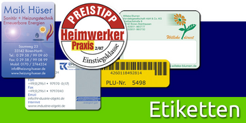 Etiketten | Aufkleber