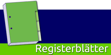 Register, individuell bedruckt