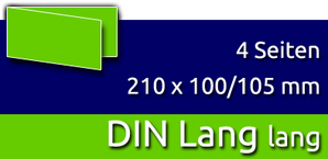Faltblätter | DIN Lang lang | 4 Seiten