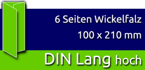 Faltblätter | DIN Lang hoch | 6 Seiten | Wickelfalz