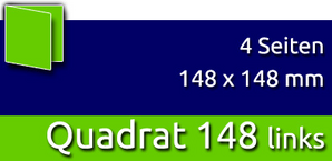 Faltblätter | Quadrat 148 links | 4 Seiten