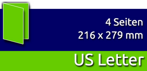 Faltblätter | US Letter | 4 Seiten hoch