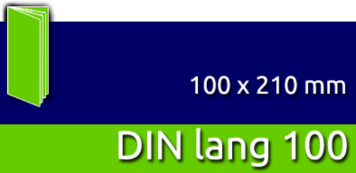 Broschüren mit PUR-Klebebindung | DIN lang (100 x 210 mm)