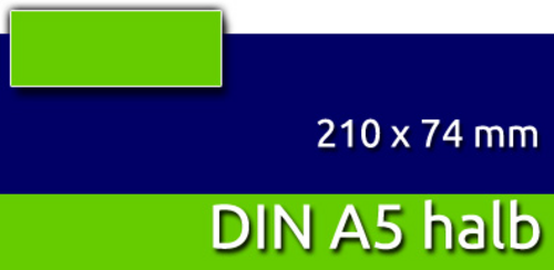 Eintrittskarten | DIN A5 halb