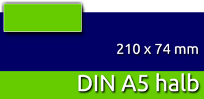 Eintrittskarten | DIN A5 halb