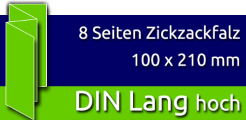 Faltblätter | DIN Lang hoch | 8 Seiten | ZickZackFalz