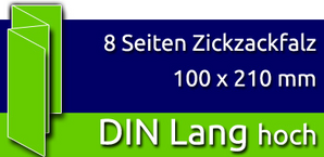 Faltblätter | DIN Lang hoch | 8 Seiten | ZickZackFalz