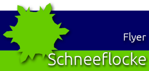 Schneeflocken-Flyer