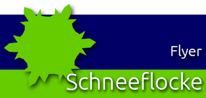 Schneeflocken-Flyer